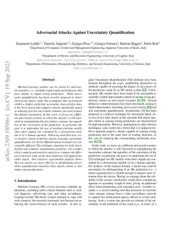 Adversarial Attacks Against Uncertainty Quantification