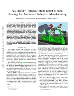 Fast-dRRT*: Efficient Multi-Robot Motion Planning for Automated
  Industrial Manufacturing