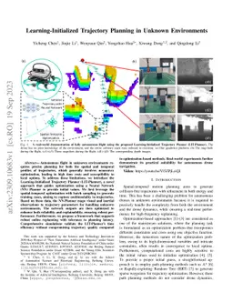 Learning-Initialized Trajectory Planning in Unknown Environments