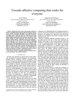 Towards affective computing that works for everyone