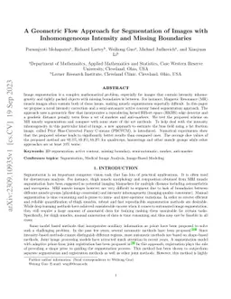 A Geometric Flow Approach for Segmentation of Images with Inhomongeneous
  Intensity and Missing Boundaries