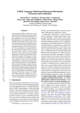 LMDX: Language Model-based Document Information Extraction and
  Localization