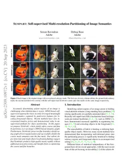 SEMPART: Self-supervised Multi-resolution Partitioning of Image
  Semantics