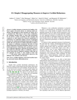 It's Simplex! Disaggregating Measures to Improve Certified Robustness