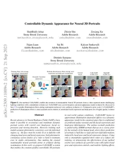 Controllable Dynamic Appearance for Neural 3D Portraits