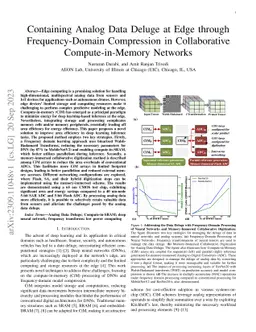 Containing Analog Data Deluge at Edge through Frequency-Domain
  Compression in Collaborative Compute-in-Memory Networks