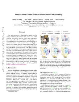 Shape Anchor Guided Holistic Indoor Scene Understanding