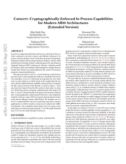 Capacity: Cryptographically-Enforced In-Process Capabilities for Modern
  ARM Architectures (Extended Version)