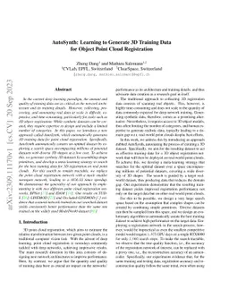 AutoSynth: Learning to Generate 3D Training Data for Object Point Cloud
  Registration