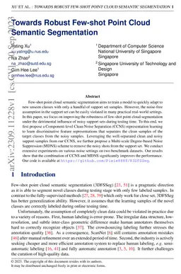 Towards Robust Few-shot Point Cloud Semantic Segmentation