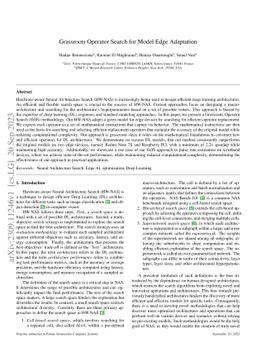 Grassroots Operator Search for Model Edge Adaptation