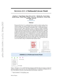 Kosmos-2.5: A Multimodal Literate Model