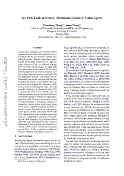 You Only Look at Screens: Multimodal Chain-of-Action Agents