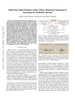 Multi-Step Model Predictive Safety Filters: Reducing Chattering by
  Increasing the Prediction Horizon