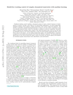 Model-free tracking control of complex dynamical trajectories with
  machine learning