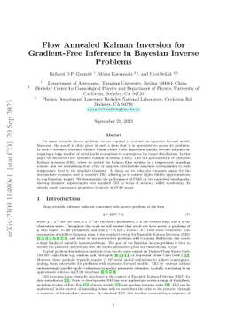 Flow Annealed Kalman Inversion for Gradient-Free Inference in Bayesian
  Inverse Problems