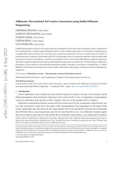 AdBooster: Personalized Ad Creative Generation using Stable Diffusion
  Outpainting