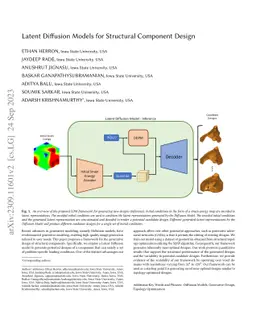 Latent Diffusion Models for Structural Component Design