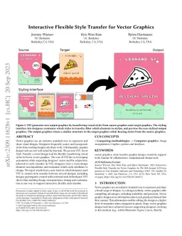 Interactive Flexible Style Transfer for Vector Graphics