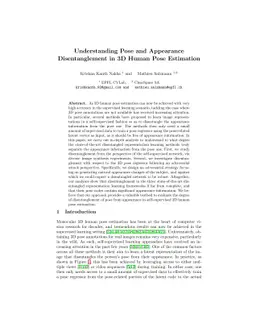 Understanding Pose and Appearance Disentanglement in 3D Human Pose
  Estimation