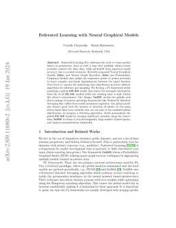 Federated Learning with Neural Graphical Models