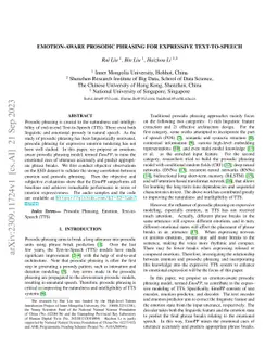 Emotion-Aware Prosodic Phrasing for Expressive Text-to-Speech