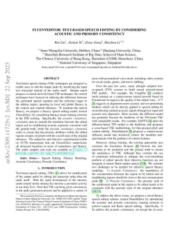 FluentEditor: Text-based Speech Editing by Considering Acoustic and
  Prosody Consistency