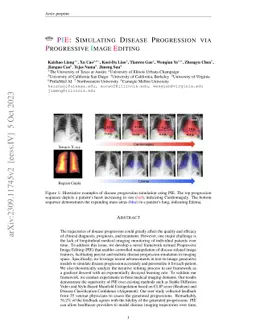 PIE: Simulating Disease Progression via Progressive Image Editing