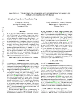 SAM-OCTA: A Fine-Tuning Strategy for Applying Foundation Model to OCTA
  Image Segmentation Tasks