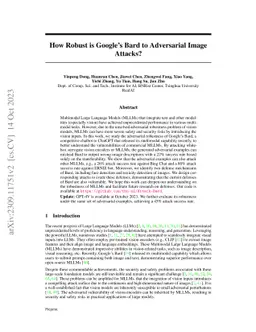 How Robust is Google's Bard to Adversarial Image Attacks?