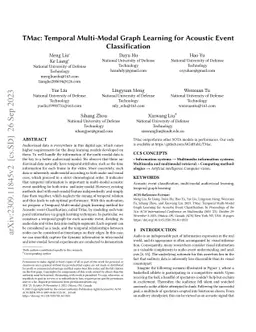TMac: Temporal Multi-Modal Graph Learning for Acoustic Event
  Classification