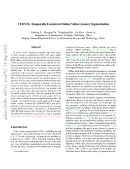 TCOVIS: Temporally Consistent Online Video Instance Segmentation