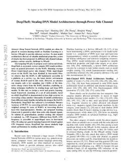 DeepTheft: Stealing DNN Model Architectures through Power Side Channel