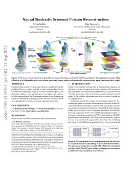 Neural Stochastic Screened Poisson Reconstruction