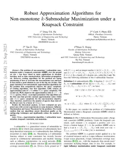 Robust Approximation Algorithms for Non-monotone $k$-Submodular
  Maximization under a Knapsack Constraint