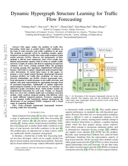 Dynamic Hypergraph Structure Learning for Traffic Flow Forecasting