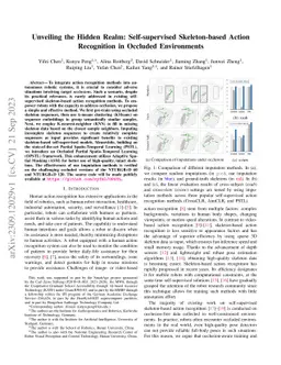 Exploring Self-supervised Skeleton-based Action Recognition in Occluded Environments