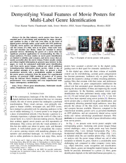 Demystifying Visual Features of Movie Posters for Multi-Label Genre
  Identification