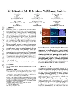 Self-Calibrating, Fully Differentiable NLOS Inverse Rendering