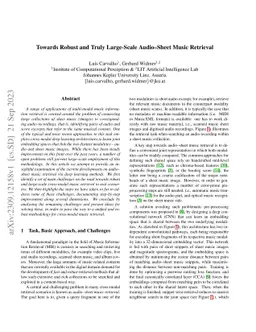 Towards Robust and Truly Large-Scale Audio-Sheet Music Retrieval