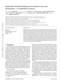 Explainable Artificial Intelligence for Drug Discovery and Development
  -- A Comprehensive Survey
