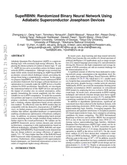 SupeRBNN: Randomized Binary Neural Network Using Adiabatic
  Superconductor Josephson Devices