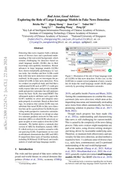 Bad Actor, Good Advisor: Exploring the Role of Large Language Models in
  Fake News Detection