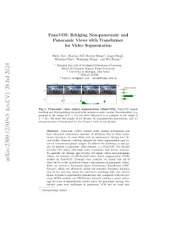 PanoVOS: Bridging Non-panoramic and Panoramic Views with Transformer for
  Video Segmentation