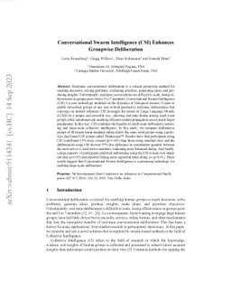 Conversational Swarm Intelligence (CSI) Enhances Groupwise Deliberation