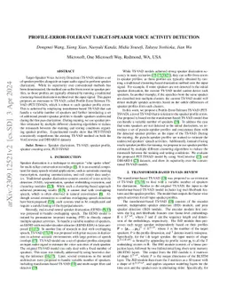 Profile-Error-Tolerant Target-Speaker Voice Activity Detection