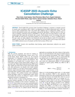ICASSP 2023 Acoustic Echo Cancellation Challenge