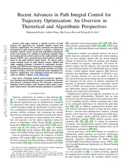 Recent Advances in Path Integral Control for Trajectory Optimization: An
  Overview in Theoretical and Algorithmic Perspectives