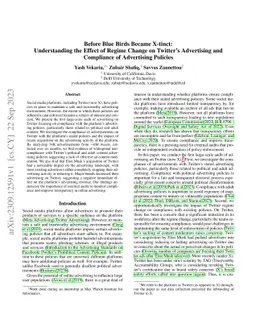 Auditing the Compliance and Enforcement of Twitter's Advertising Policy