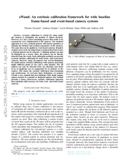 eWand: A calibration framework for wide baseline frame-based and
  event-based camera systems